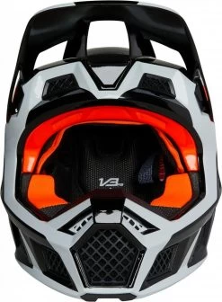 FOX V3 RS DVIDE MX-Helm -Macna Store fox v3 rs dvide mx helm schwarz weiss orange s 136111sws 2