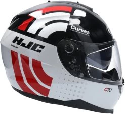 HJC C70 CURVES Integralhelm -Macna Store hjc c70 curves integralhelm weiss schwarz rot mc1 xl 119248wrxl 2 1