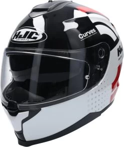 Macna Store -Macna Store hjc c70 curves integralhelm weiss schwarz rot mc1 xl 119248wrxl 5
