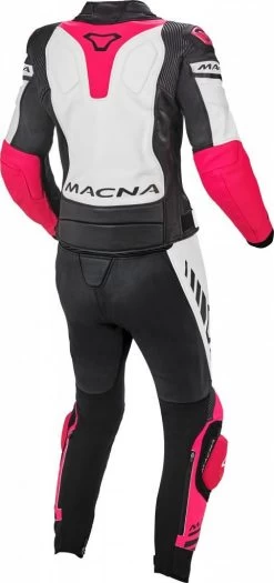 MACNA TRACKTIX Damenlederkombi 2-teilig -Macna Store macna tracktix damenlederkombi 2 teilig weiss pink schwarz 46 402021wp46 1 1