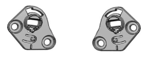 NEXX X.D1-X.WED-X.WST Grundplatte Für Visiermechanik 3 NEXX X.D1-X.WED-X.WST Grundplatte Für Visiermechanik