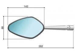 RIZOMA SPIEGEL VELOCE L MIT BLINKER LINKS UND RECHTS IDENTISCH -Macna Store rizoma spiegel veloce l silber mit blinker links und rechts identisch 900589si 2 4