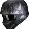 SCORPION COVERT-X TATTOO Integralhelm -Macna Store scorpion covert x tattoo integralhelm matt schwarz silber s 129154sss 1