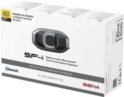 SENA SF4 EINZEL Sprechanlage + HD-Lautsprecher -Macna Store sena sf4 einzel sprechanlage hd lautsprecher schwarz 800714sw 2 3