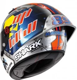 SHARK RACE-R PRO GP MARTINATOR SIGNATURE Integralhelm -Macna Store shark race r pro gp martinator signature integralhelm blau silber xs 102471blxs 2 1